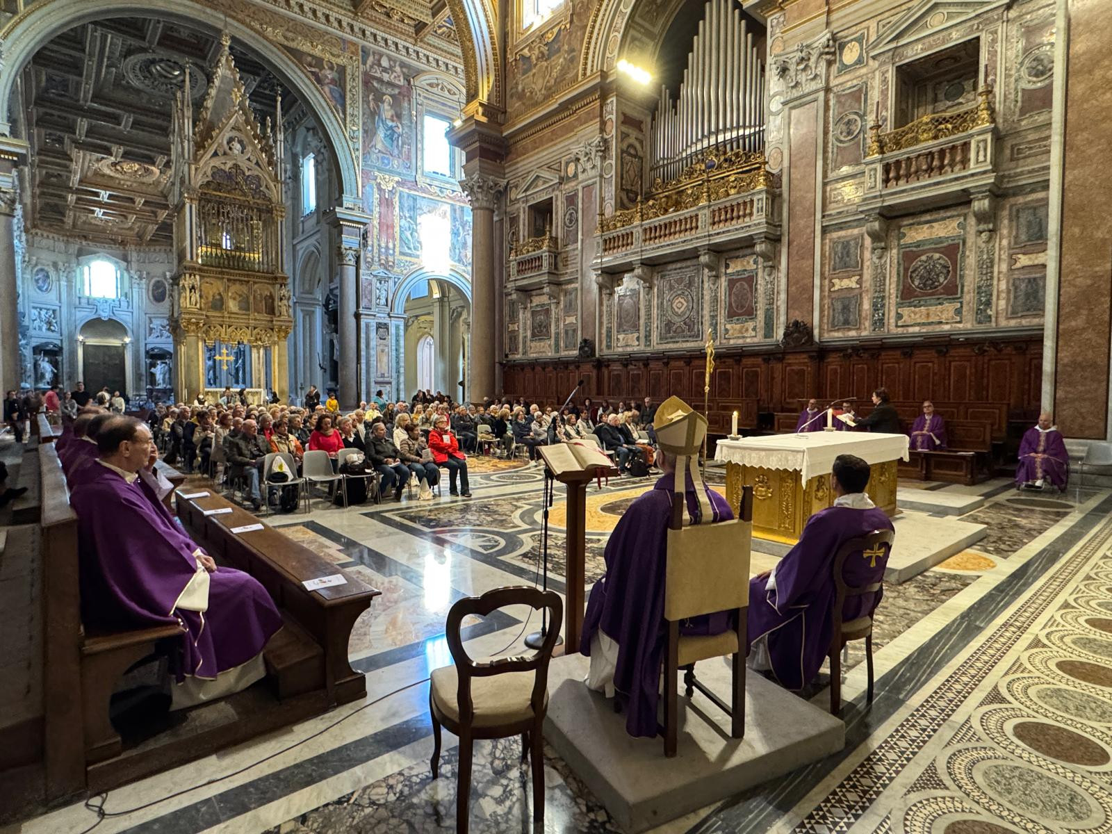 Il gruppo a San Giovanni in Laterano