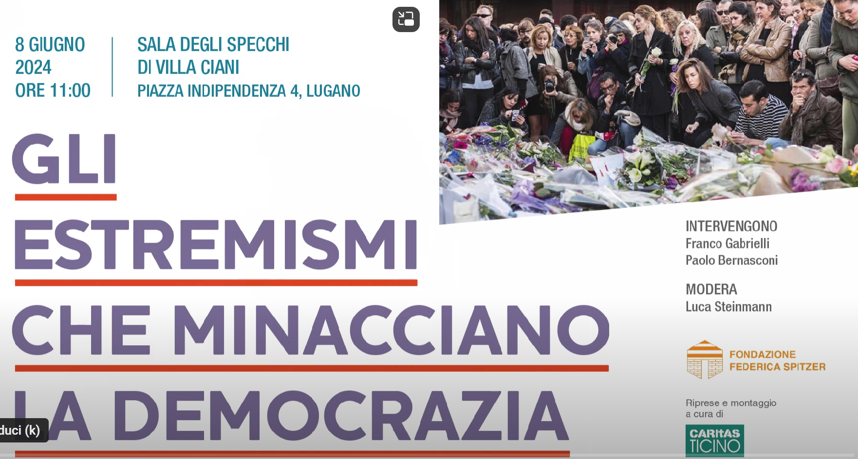 Gli estremismi che minacciano la democrazia. Il video del dibattito organizzato dalla Fondazione Spitzer