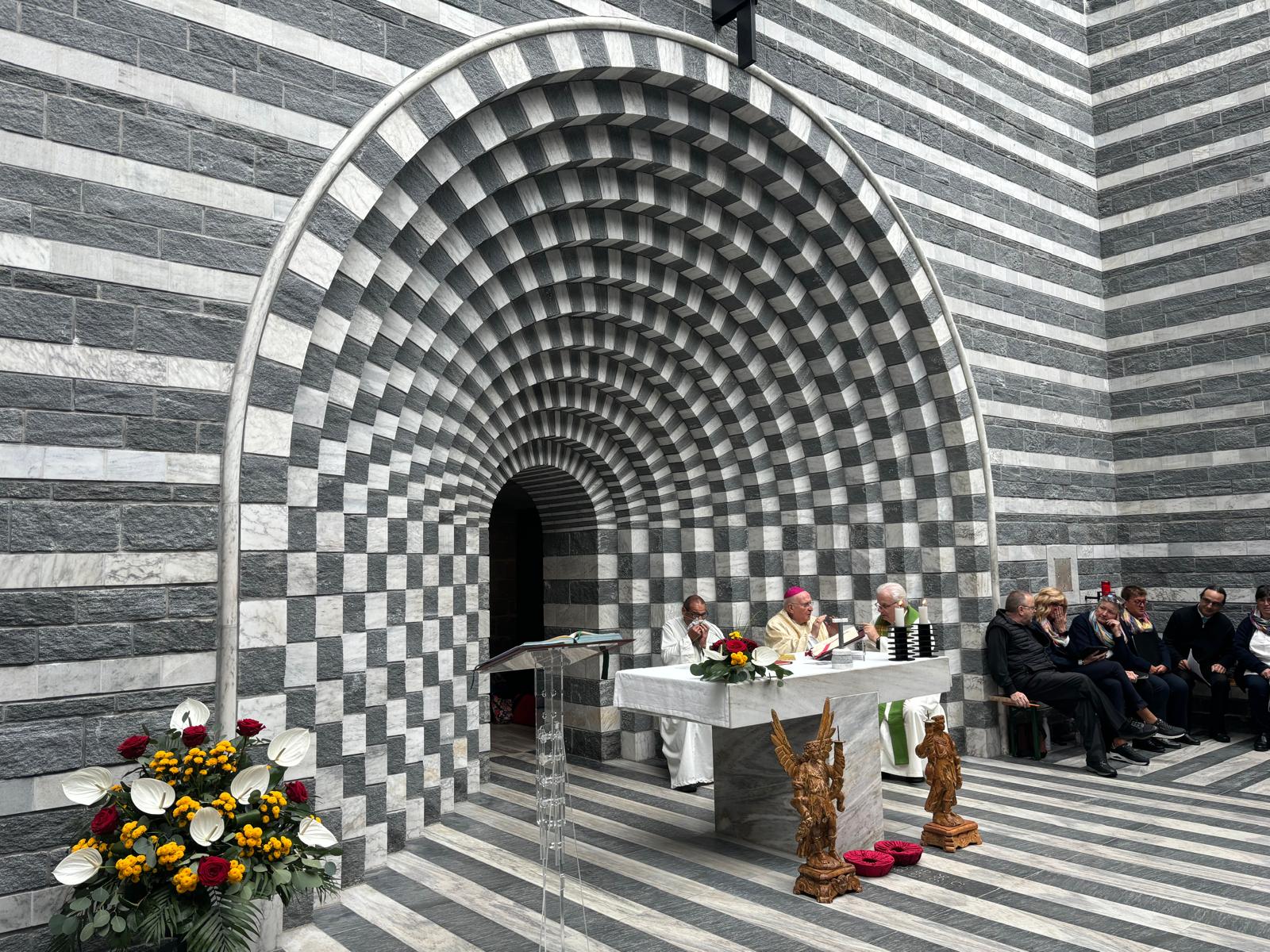 A Mogno con mons. Grampa per la festa patronale di S. Giovanni Battista