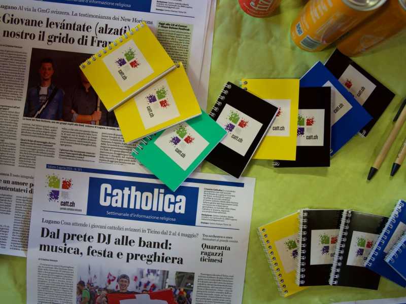 Villaggio dei Giovani con stand durante la Gmg nazionale