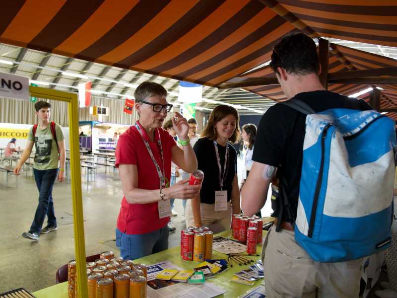 Villaggio dei Giovani con stand durante la Gmg nazionale (foto F. Baggi)