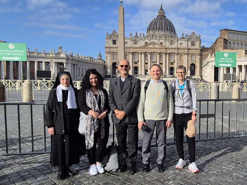I rappresentanti dell'équipe sinodale della Diocesi di Lugano a Roma