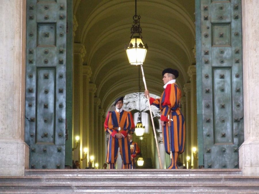 La Guardia Svizzera durante il servizio