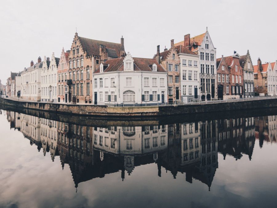 La città di Bruges in Belgio