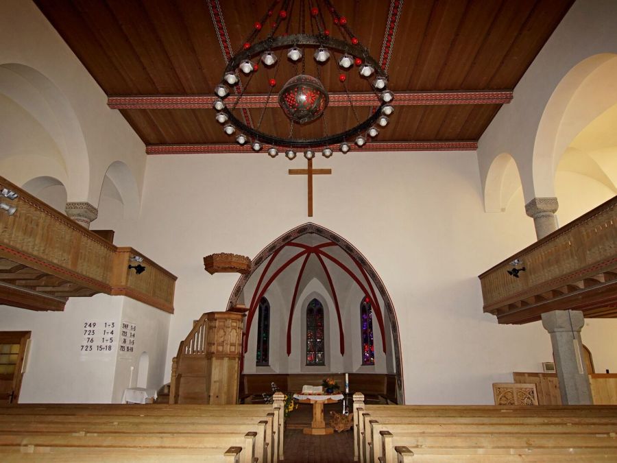 La chiesa protestante di Davos.