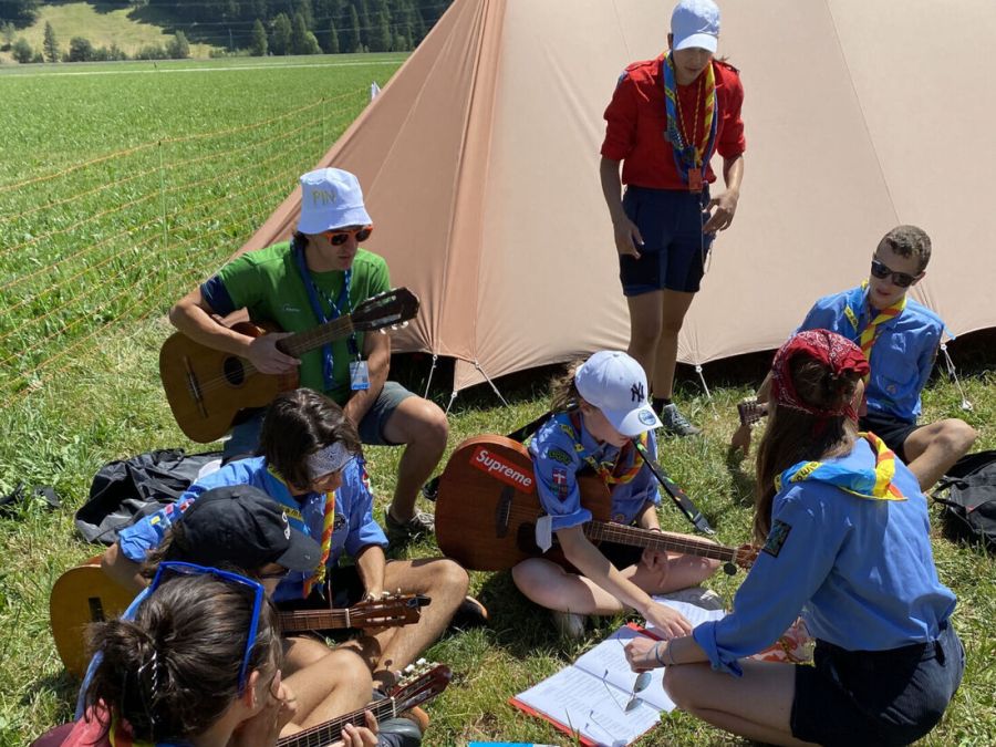 Un campo nazionale scout in Svizzera