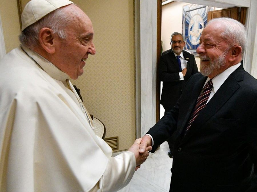 Il Papa e il presidente brasiliano Lula