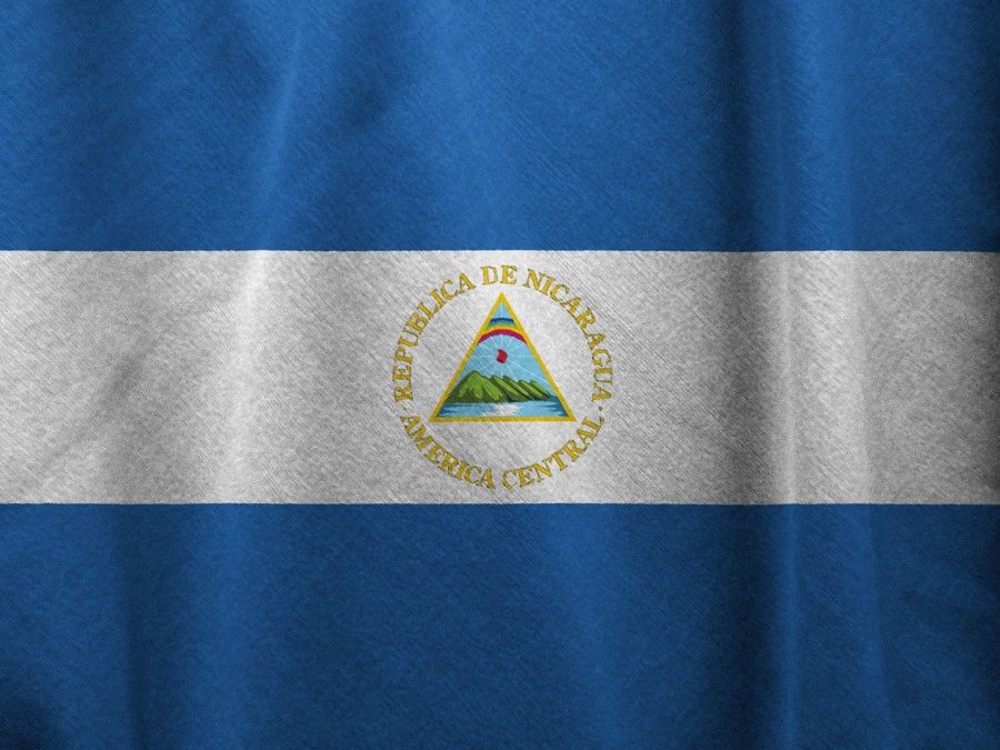 La bandiera del Nicaragua