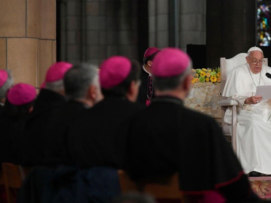 Il Papa parla al clero belga