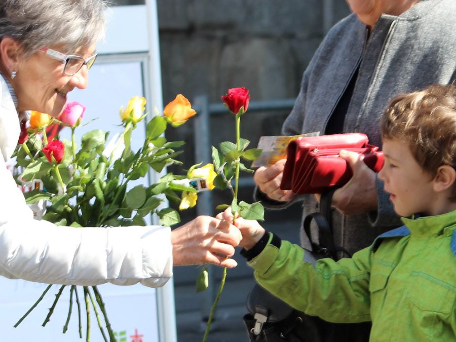 Uno scatto dalla Giornata d'azione nazionale organizzata da Azione Quaresimale