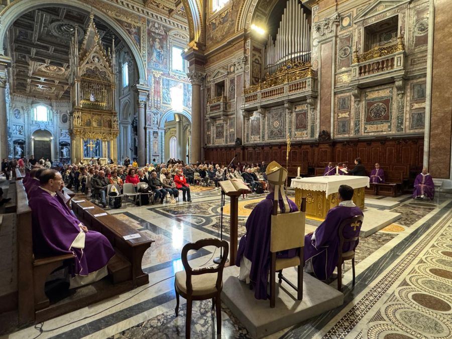 Il gruppo a San Giovanni in Laterano
