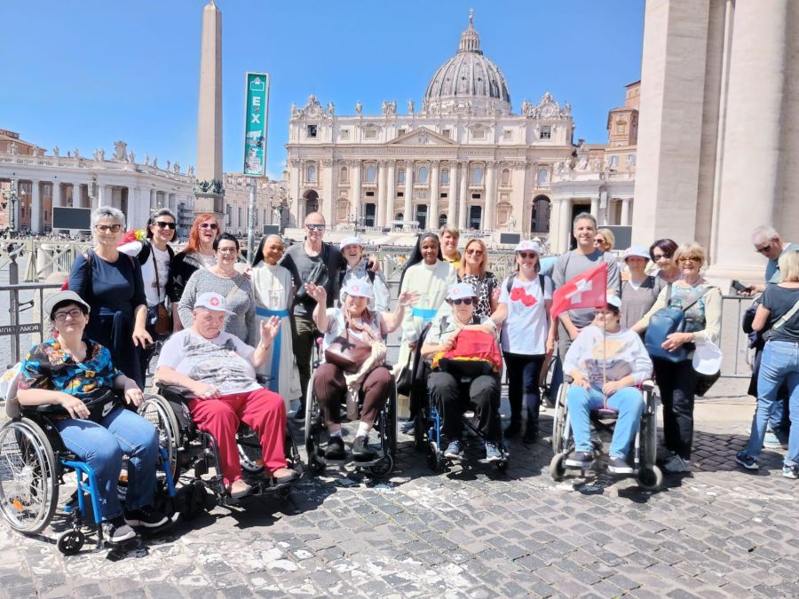 I partecipanti al Giubileo disabilità a Roma.