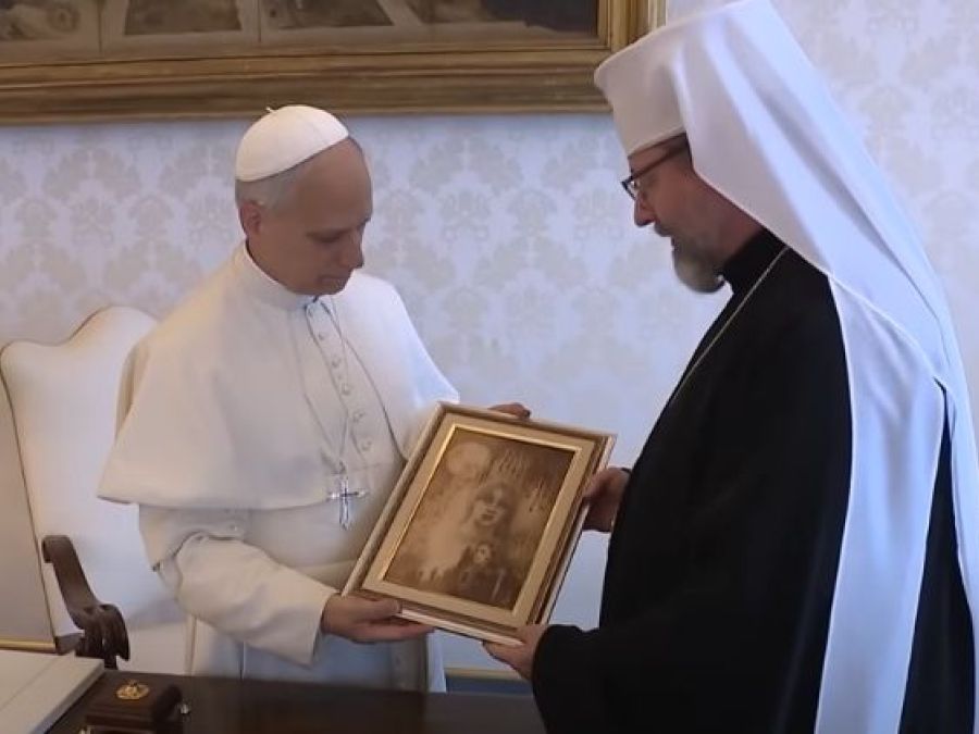 Leone XIV riceve il capo della Chiesa greco-cattolica ucraina Shevchuk