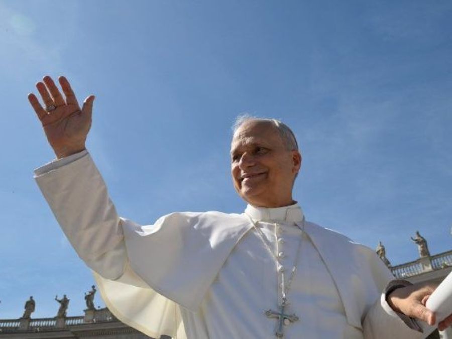 Papa Leone XIV durante un'udienza generale
