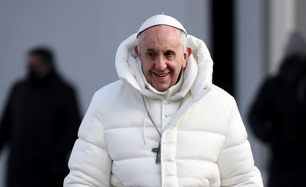 L'Intelligenza artificiale crea l'immagine del papa con il piumino da ...